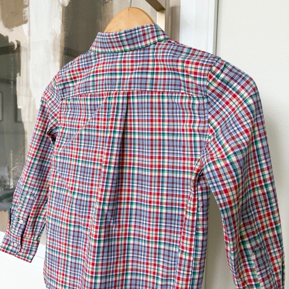 Ralph Lauren Boys Plaid Button-Down Shirt Size 6 Long Sleeve Multicolor Cotton - Picture 7 of 10